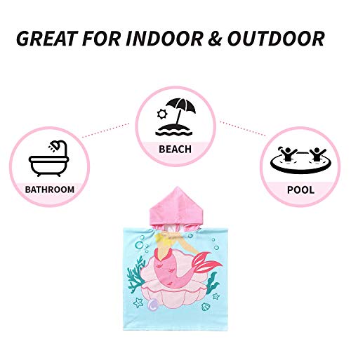 Novforth BABYTOWEL Kids Beach Towel For Boys Girls, Mermaid Hooded Bath Towel Wrap thumb #6