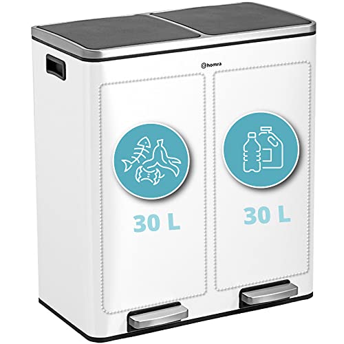 Poubelle Double Compartiment 2x30l