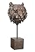 Produktbild Casablanca Deko Figur Skulptur Tiger Kopf auf Sockel XL - 3D Tierkopf Statue aus Kunstharz - Farbe: Bronze Höhe 47,5 cm