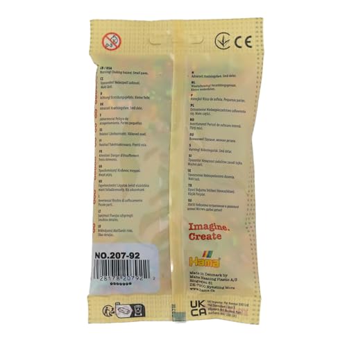 Hama 10.207-92 1,000 Beads in Bag Striped Mix 92, Multicolour