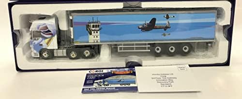 Miniatura 2 de Para Corgi DAF 105 Refrigerador Remolque Freshlinc (RAF Holbeach por Alisha Miller) Camión Camion 150 DIECAST Modelo preconstruido