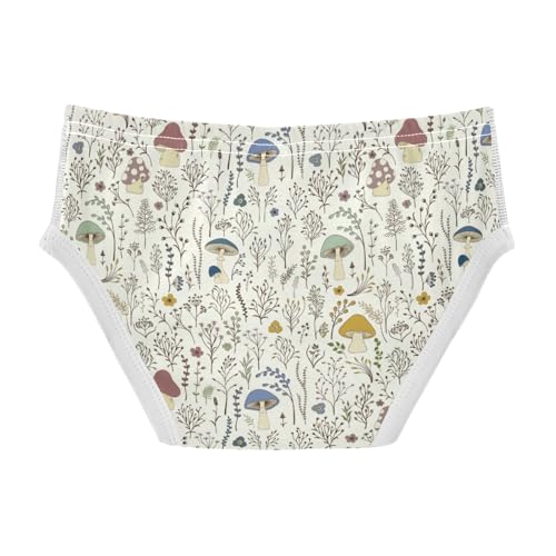 Boys' Exclusive Briefs Toddler Underwear 95% Combed Cotton Boxerbriefs 2T Mushroom and Forest Pattern 12