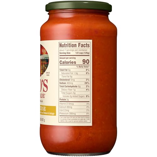 Image of Rao's Homemade Four Cheese Sauce Made with Italian Tomatoes, 32 oz (Pack of 6)
