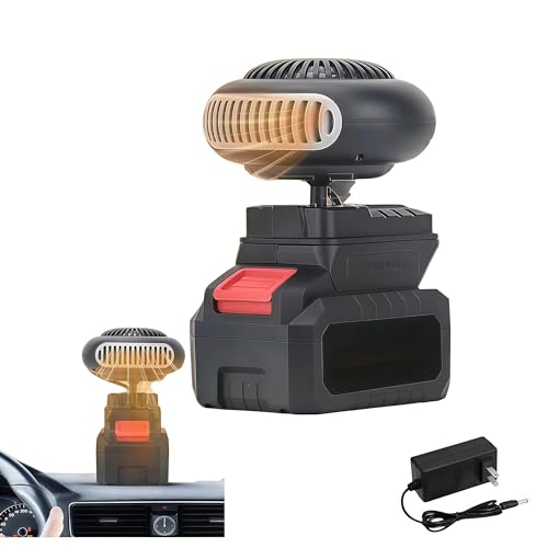 Battery Operated Heater For Indoors/Car/Camping - 1500mah Li Portable Space Heater With Anti-Tilt, Quiet Long Heating, 10㎡ Defogging, Fits Golf Cart & Office