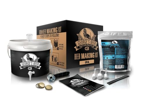 DIAH DO IT AT HOME Beer Making Kit 5 Litre George's Beer Home Brew Craft Beer Starter Kit Equipment and Ingriedients (IPA)