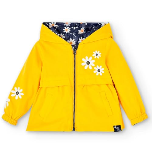 Boboli Reversible Daisy Hooded JACKET in Multi Colour SIZES 2-12 YEARS4