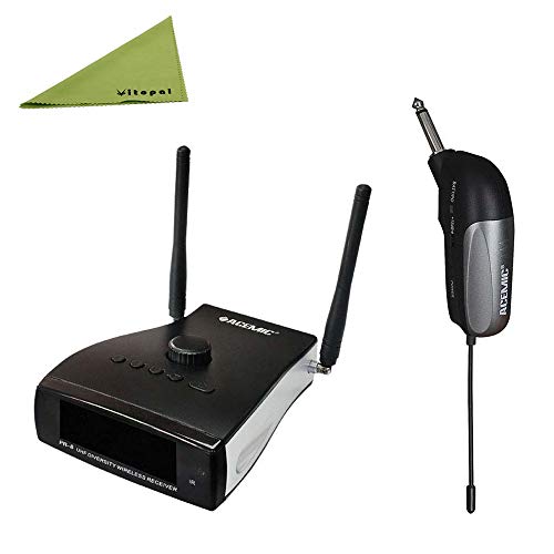 ACEMIC PR-8/GT-1 Professional Stage Antenna Diversity Wireless Guitar Bass Transmitter System miniatura 1