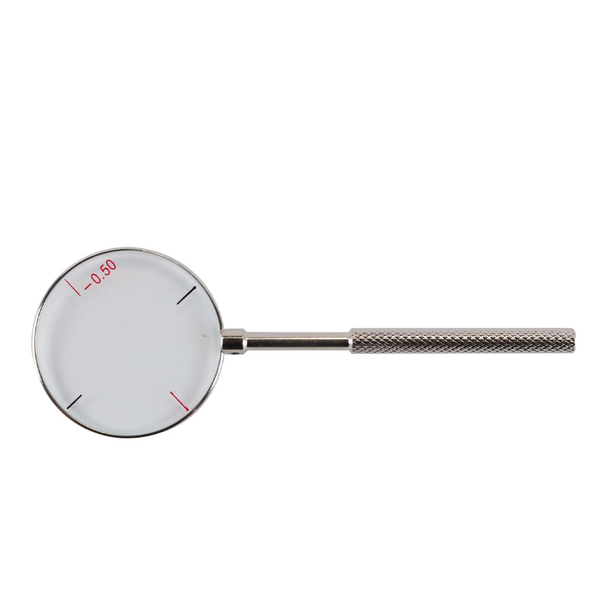 Gorise Juego de 2 Lentes ópticas cilíndricas Cruzadas Redondas, Kit de optometría dioptría 025 05, Cilindro Cruzado