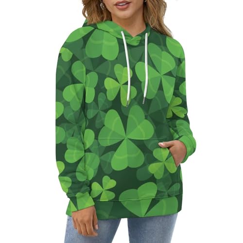 Sweatshirt pull trèfle UMENG sweat unisexe haut de gamme aux finitions durables taille S