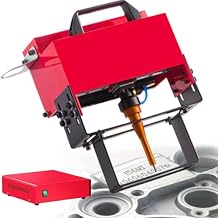 Pneumatic Engraving nameplate Marking Engraving Machine, Portable Marking Machine Metal Pneumatic, Industrial Rotary dot Peen Marking Machine