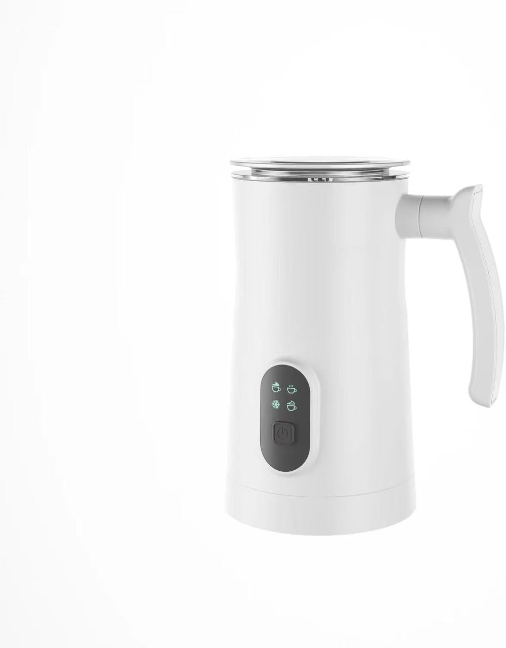 Electric Milk Frother 4-in-1 & 350ML Automatic Milk Frothers with Magnetic Whisk, Various Modes, Thick/Fine/Cool, Quiet Operation, for Coffee, Latte, Cappuccino,Black
