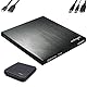 Archgon, Star UHD Externer 4K-Ultra HD BD DVD Player, Blu-ray BDXL Brenner extern für PC, Mac Laptop USB 3.0 / -C, M-Disk, Schutzbox, externes CD, BluRay Laufwerk, Alu schwarz
