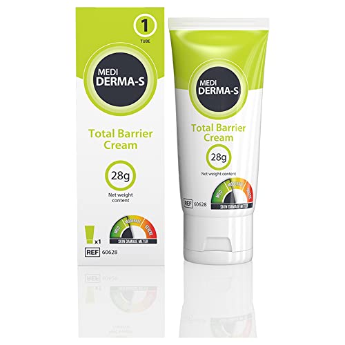Medi Derma-S Total Barrier Cream Tube 28g - Moisturising and Waterproof Protection for Damaged and Intact Skin