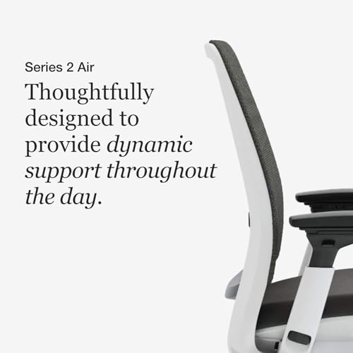 Image of Steelcase Series 2 Ergonomic Office Chair, Carpet Floors, Graphite
