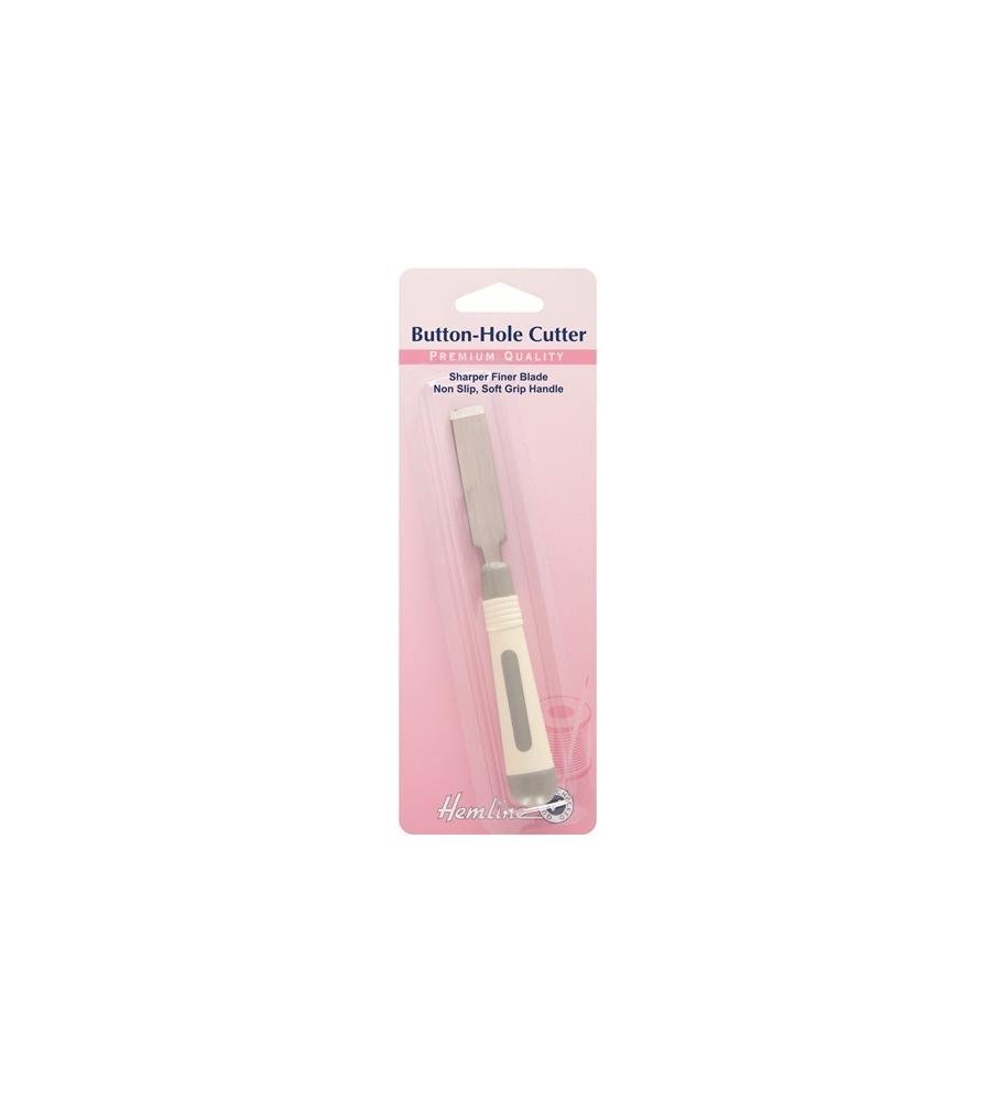 Hemline H264.ST | Soft Grip Sewing Tool | Button Hole Cutter