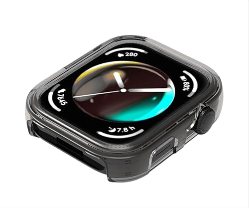 GIOPUEY [2 PACK Case Compatible with Huawei Watch Fit 3, Soft TPU, Shock Resistant, Huawei Watch Fit 3 Cover - BLACK+BLACK - Image 3