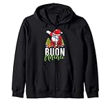 buon natale santa claus dabbing xmas babbo natale felpa con cappuccio