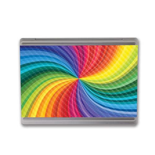 Image of MightySkins Carbon Fiber Skin Compatible with Microsoft Surface Laptop Go 3 (2023) Full Wrap Kit - Color Swirl | Protective, Durable Textured Carbon Fiber Finish | Made in The USA