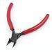 Aexit Hardware Handheld Pliers Plastic Coated Handle Jewelry Wire Working SLI-p-Joint Pliers Bending Pliers
