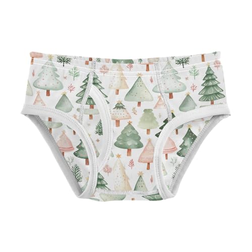 Boys' Exclusive Briefs Toddler Underwear 95% Combed Cotton Boxerbriefs 2T Pastel Christmas Tree Pattern 29