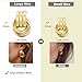 NIXMAX Chunky Gold Knot Earrings Statement Earrings for Women Big Gold Plated Dupes Geometric Large Dangle Hypoallergenic Fashion Trendy Jewelry Gifts
