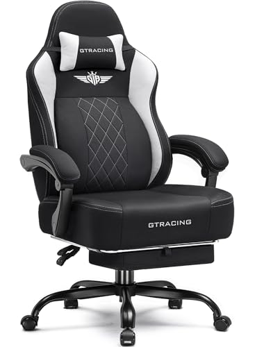GTPLAYER-Big-and-Tall-Gaming-Chair-Breathable-Fabric-Computer-Chair-with-Strong-Lumbar-Support-Comfortable-Office-Chairs-with-Pocket-Spring-Cushion-High-Back-Ergonomic-Desk-Chairs-with-Footrest GTPLAYER Big and Tall Gaming Chair Breathable Fabric Computer Chair with Strong Lumbar Support, Comfortable Office Chairs with Pocket Spring Cushion, High Back Ergonomic Desk Chairs with Footrest - Image 1
