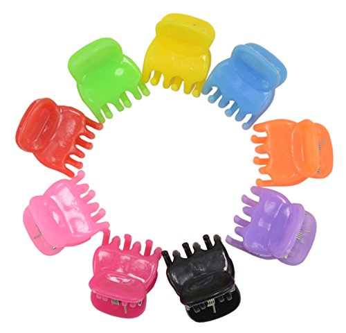20 Pcs Mini Size Bangs Goody Hair Claw Clip Hair Pins for Baby Girls Ladies Mix Colored HC138 (1)