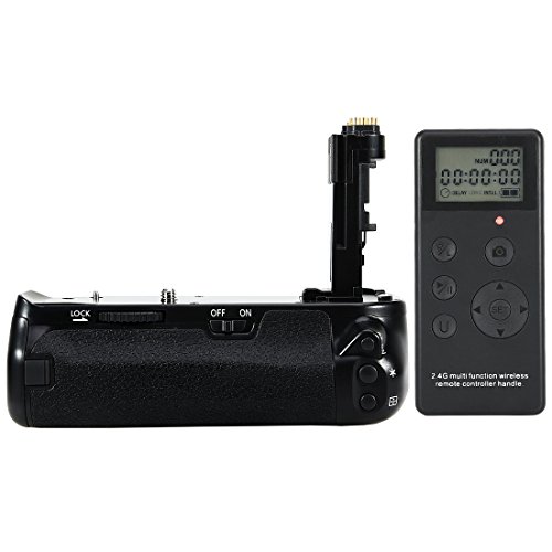 DSTE Pro Batterie Grip Built in 2.4G Wireless Remote Control Compatibile per Canon EOS 6D Mark II as BG-E21