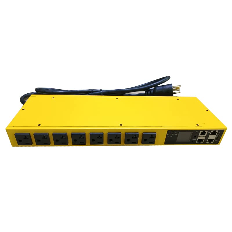 Image of Smart PDU Cabinet Socket 8-Port 20 amps SSH telnet SNMP 485-TCP RTU Programming Development Network Remote Control Room Aging Rack Used (Monitor and Control snmp telnet SSH Version)
