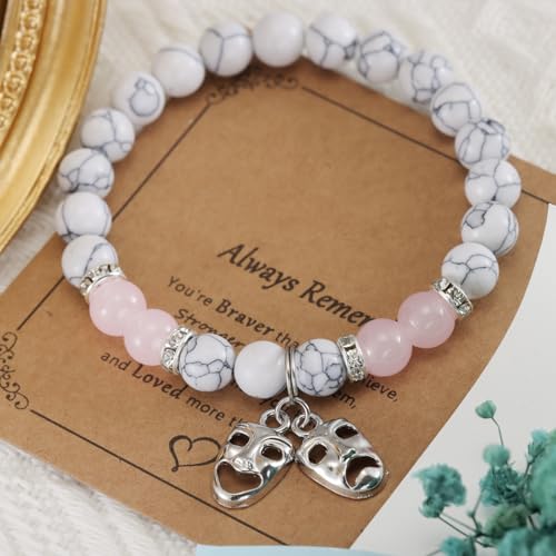 Image of HUTIMY Theatre gifts for women students friends funny Thespian Drama Themed Jewelry Actress bracelet