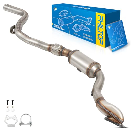 PHILTOP Left Catalytic Converter Kit Compatible with Dodge, Chrysler 2011-2017 300 3.6L, 2011-2014 Charger 3.6L, 2011-2015 Challenger 3.6L Replace# 55721, 68038391AB, 643065, 52101 1pc (EPA Compliant) by PHILTOP - Used condition - US$107.62