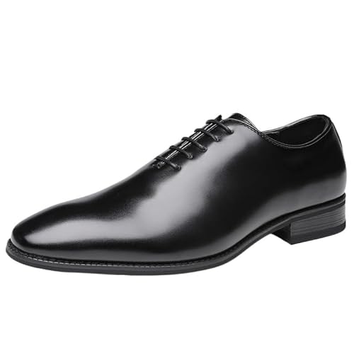 Lace-up Small Round Toe Brushed Color Business Leather Shoes Formal Gentleman Comfortable Casual Suitable For Matching Jeans Sui