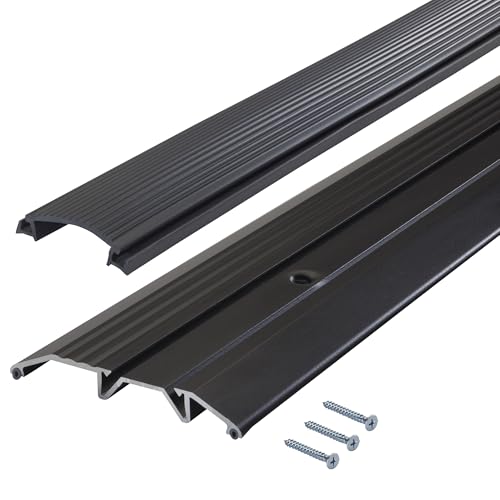 M-D Building Products 10116 3-3/4 in. x 3/4 in. x 36 in. Bronze Aluminum and Vinyl Heavy-Duty Low-Profile Threshold by M-D Building Products - Image 7