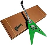 AXE HEAVEN Dave Mustaine Gibson Flying V EXP Rust in Peace Alien Tech Green Mini Guitar Model