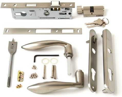 Andersen Storm Door Handle Assembly in Nickel Finish Contemporary Style 2004 to Present