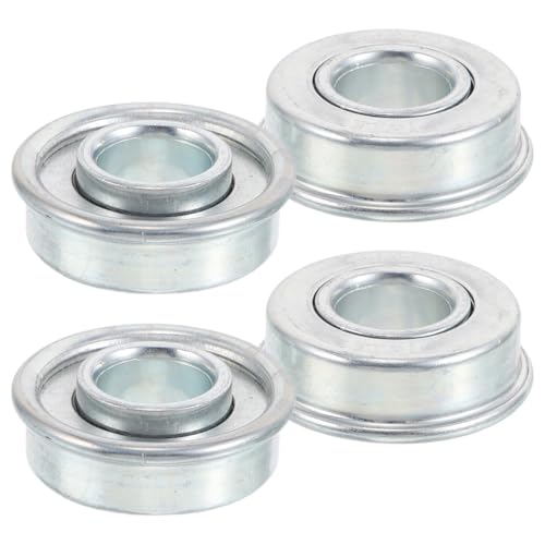 CIYODO 4 Stück Robustes Stahl radlager für Rasenmäher Geeignet für Schub Aufsitzmäher Langlebige Flansch rillenkugellager für Vordere und Hintere Räder Einfache Montage und Reibungslose CIYODO 4 Stück Robustes Stahl radlager für Rasenmäher Geeignet für Schub Aufsitzmäher Langlebige Flansch rillenkugellager für Vordere und Hintere Räder Einfache Montage und Reibungslose