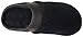 isotoner Women's Indoor/Outdoor Slip-on Terry and Satin Clog Slippers with Memory Foam Comfort , Black, 6.5-7