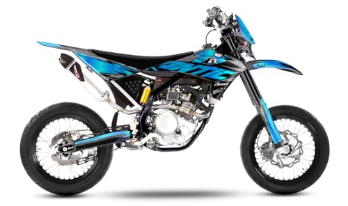 Arider Decorazione (adesivo) per Fantic XMF 50/125 (2017-2022) | Split Edition (blu)