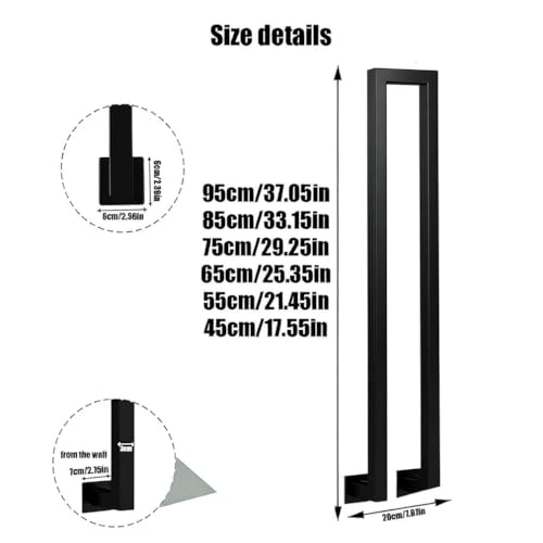 Rambarde d'escalier en U réglable contre les chutes de 35 à 110 cm