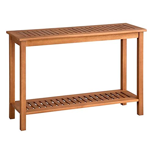 TisYourSeason Wood Console Table Outdoor Patio Furniture (Natural)