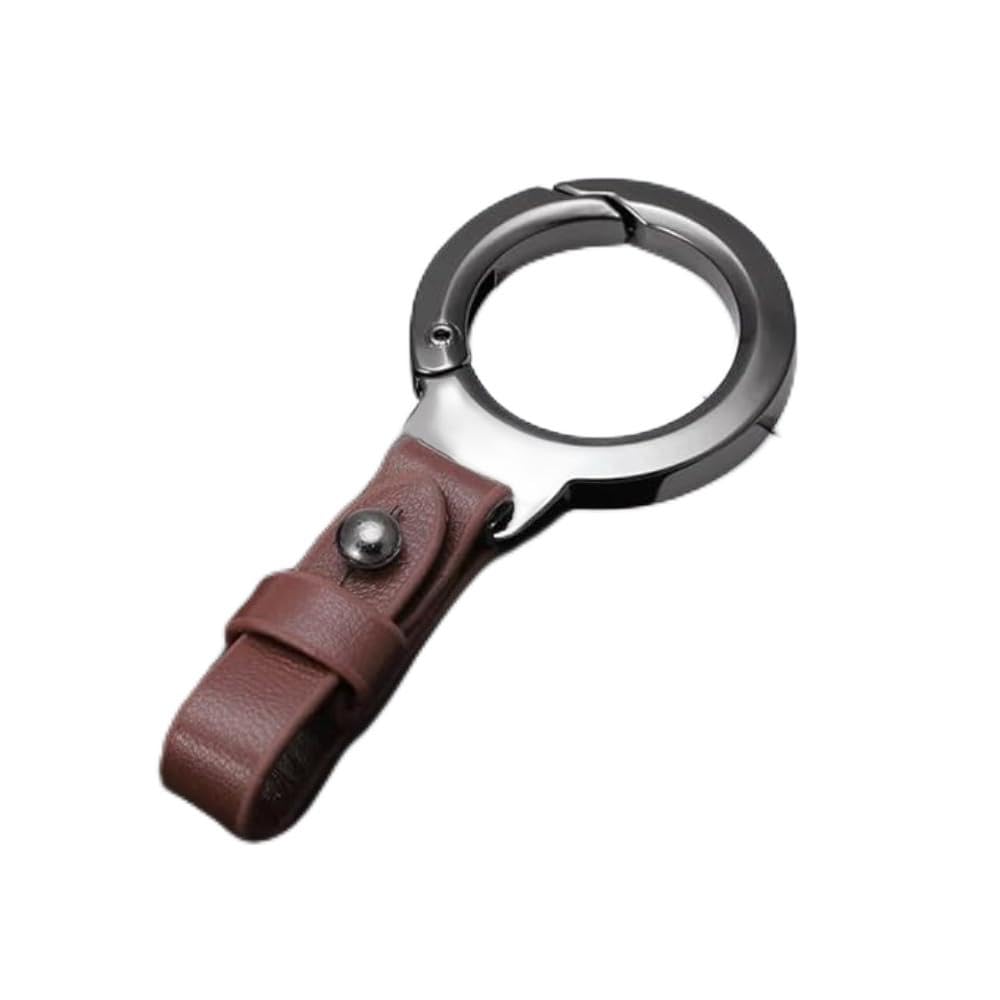AUGENBelt Loop Vegan Leather Key Ring Keychain For Keys Car