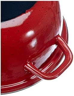 IBILI - Friteuse avec panier et couvercle Korinto, 24 cm, Acier émaillé, Antiadhésif, Compatible avec l’induction