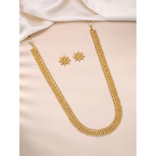 Image of Peora Traditional Gold Plated Indian Bridal Jewellery Set Gift for Women