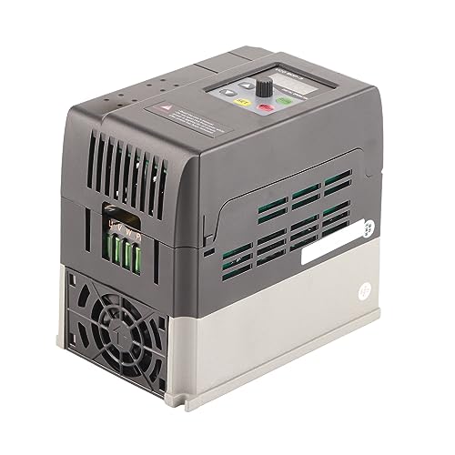 Convertidor Monofásico a Trifásico, Soporte de Variador de Frecuencia Variable Monofásico 220-240 V Ca Entrada Y Salida Trifásico 0-240 V Ca(2.2kw 9.5A)