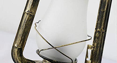 Lampe rétro vintage en fer forgé et verre soufflé traditionnel - 7