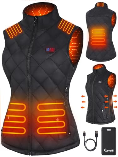 Womens Heated Vest with Battery Pack Included-16000mAh Electric Heating Vest USB Lightweight Heating Clothing