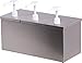 CFS 38623IB Stainless Steel 18-8 Insulated Topping Rail with 3 Standard Pumps and 2 Large Ice Packs, 15-7/8" Length x 7-3/8" Width x 11" Height