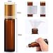 KAMOTA Essential Oil Roller Bottles, 24 Pack 10 ml Amber Glass Roller Bottles with Golden Lids and Stainless Steel Roller Balls (6 Extra Roller Balls, 30 Labels, 2 Opener, 2 Funnels, 2 Dropper)