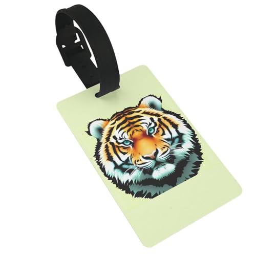 Little Fat Tiger Head - Etichette per bagagli resistenti ed