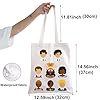 BWWKTOP Book Of Mormon Musical Tote Bag Musical Theater Gifts Cunningham Fans Gifts Book Of Mormon Musical Merchandise, Brown and Glasses, L #1